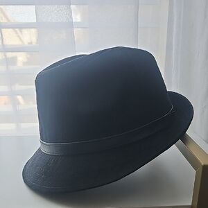 Attention Black Fedora Hat